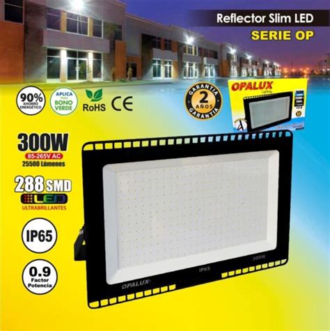 Reflector Led Slim W Ip Opalux Zedintec Iluminacion