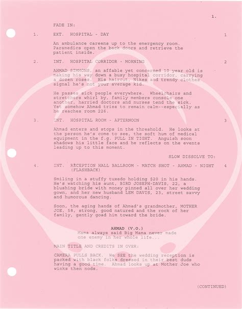 Soul Food Original Screenplay For The 1997 Film Von George Tillman Jr