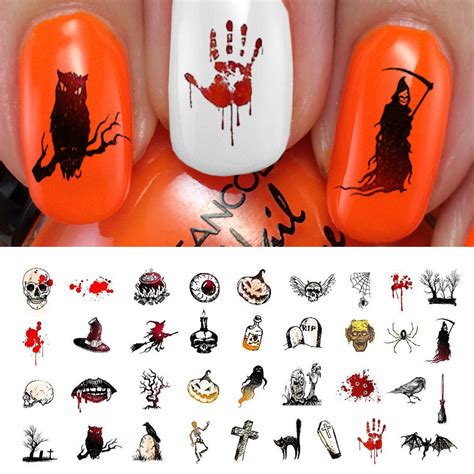 Halloween Nail Art Decals Set #4 - Moon Sugar Decals