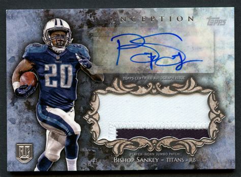 Bishop Sankey Iajp Bs Signed Autograph Auto Topps Inception Jumbo