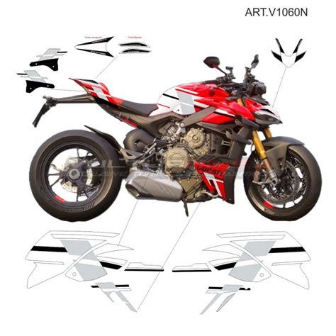 Kit Autocollant Complet Design S CORSE Mix Ducati Streetfighter V4