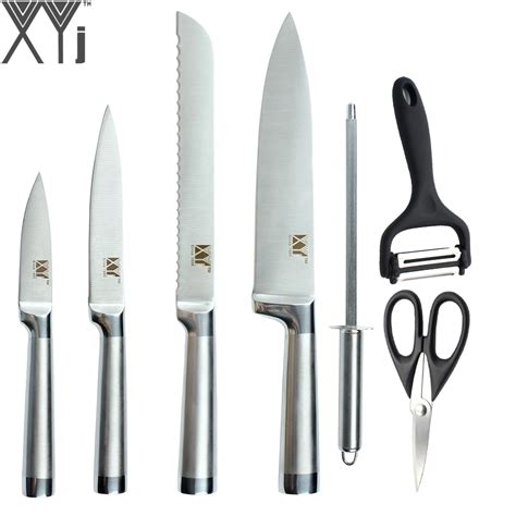XYj Kitchen Knives 3.5" 5" 8" 8" Stainless Steel Knife Cooking Tools ...
