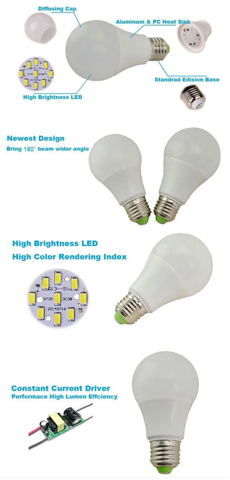 The Hot Selling A60 Led Bulb Led Light Bulb Of 9w - Buy A60 Led Bulb ...