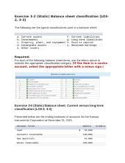 Week 6 Knowledge Check Docx Exercise 3 2 Static Balance Sheet