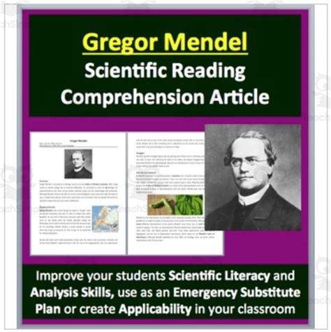 Gregor Mendel The Father Of Genetics A Famous Scientist Reading By