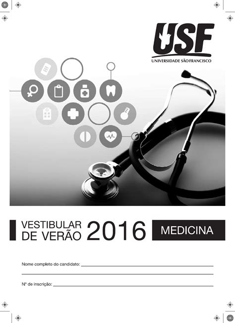 Prova Medicina Verao 2016 USF Verão Vestibular