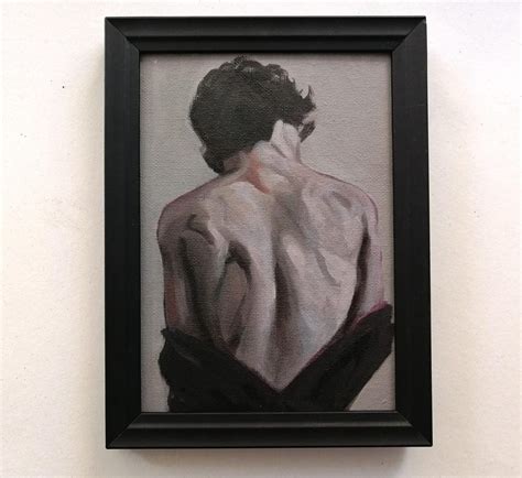 Nude Male Painting Original Art Contemporary Art Emotional Artwork Figurative Wall Art Naked