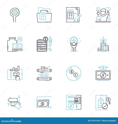 Cloud Computing and Storage Linear Icons Set. Virtualization