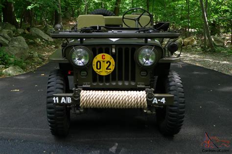 1952 Willys M38 Jeep Korean War Army Military Vehicle Fully Restored