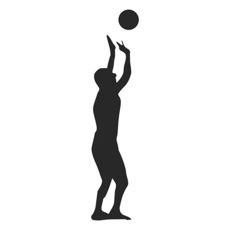 Volleyball Player Pancake Silhouette Transparent PNG & SVG Vector