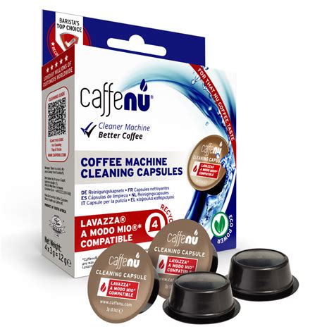 Caffenu Cápsulas de Limpeza 4 Cápsulas para Lavazza a Modo Mio por 5 69