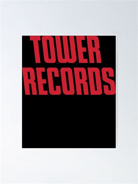 "TOWER RECORDS TSHIRT - Defunct Record Store Logo Classic ." Poster for ...