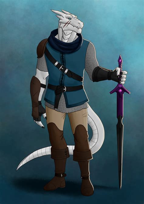 Art Dragonborn Hexblade Warlock Rdnd