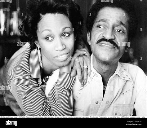 Sammy Davis Jr 1925 1990 American Singer Musician Dancer Actor Here Together With His Wife