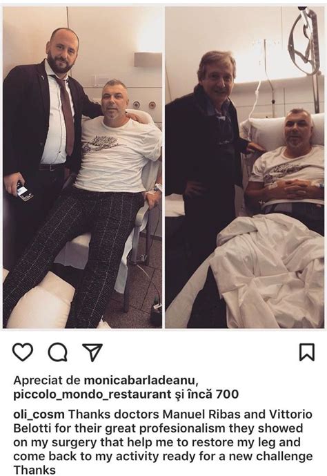 Cosmin Olaroiu A Fost Operat Cu Succes Mesajul Postat De Antrenorul