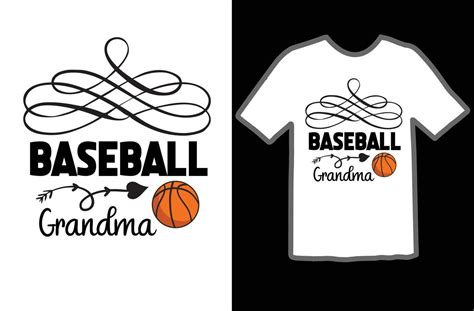 Baseball Grandma Svg T Shirt Design 19902593 Vector Art At Vecteezy