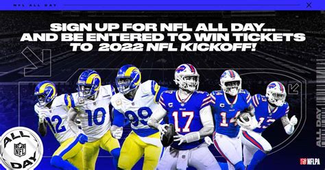 Sign Up For A Chance To Win 2022 NFL Kickoff Tickets