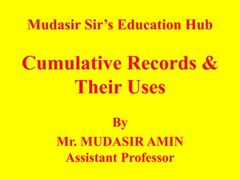 Cumulative Records- Meaning, Significance & Uses.pdf