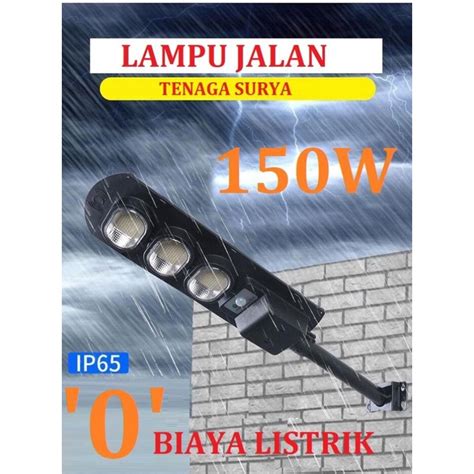 Jual Lampu Jalan Tenaga Matahari Solar Cell Watt All In One