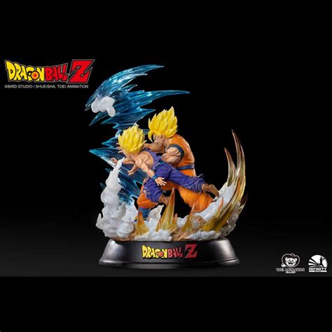 Set Of Polystone Resin Son Goku Ssj Son Gohan Ssj Vs Perfect