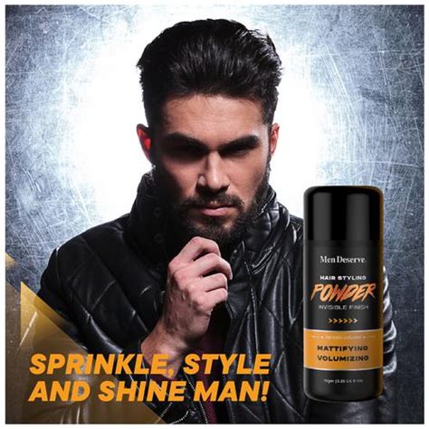 Buy Men Deserve Hair Styling Powder For Strong Hold Volume And Matte Finish Look Online At Best