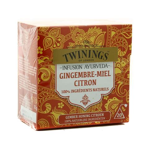 Acheter Twinings Infusion Ayurveda Gingembre Miel Citron Sachets