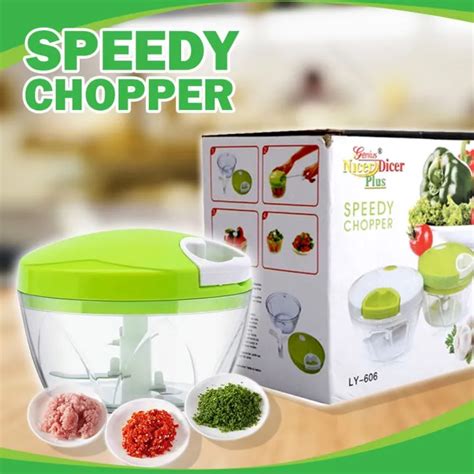 Manual Speedy Chopper Fruit Vegetable Crusher Onion Small Food