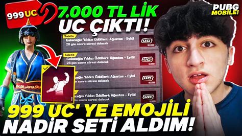 999 UC YE EMOJİLİ NADİR SETİ ALDIM MESAJ KUTUMDAN 7 000 TL LİK UC