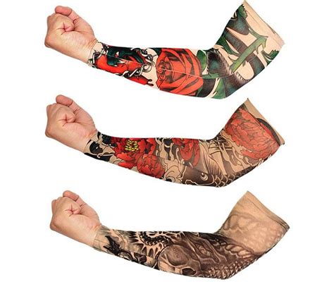 Navkar Crafts Assorted Arm Warmers Tattoo Sleeves Multicolour Pack Of