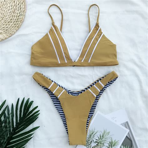 Zmtree Triangle Bikini Set New Sexy Swimwear Women Swimsuit Micro