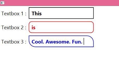 Wpf Textbox With Rounded Corners Parallelcodes