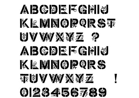 Stencil Font