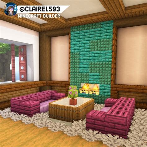 Minecraft Living Room design in 2023 | Minecraft living room, Minecraft ...