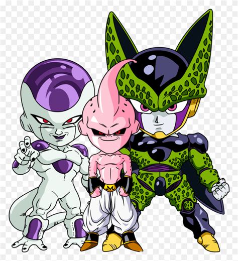 Descargar Pngdbzvillanos Dragonballz Cell Kidboo Kidboo Freeza Mini