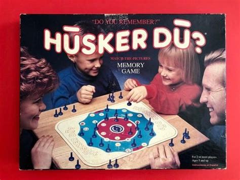 1991 Hūsker Dū Do You Remember Match The Pictures Memory Board Game