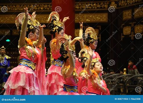 Traditional Chinese Dance Performance Editorial Stock Image Image Of