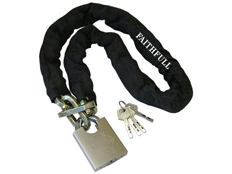 1 Metre Heavy-Duty Chain and Padlock | FaithfullTools.com