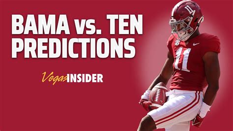 Alabama Vs Tennessee Predictions College Football Week 7 YouTube