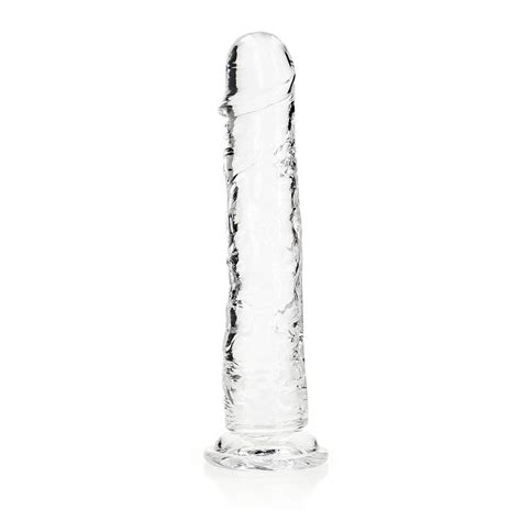 Realrock Crystal Clear Straight 11 In Dildo Without Balls Clear