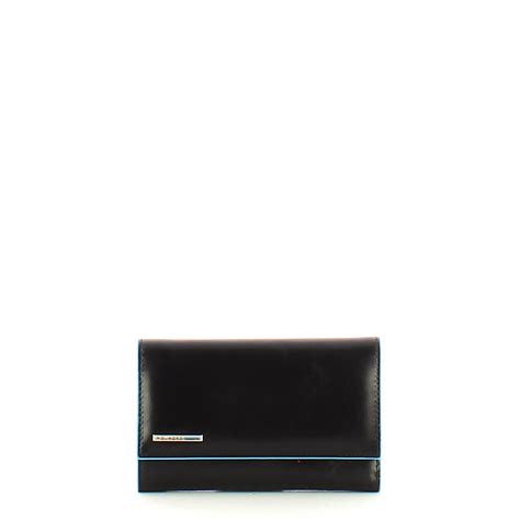 Portafoglio Donna Rfid Blue Square Nero Piquadro Bagalier