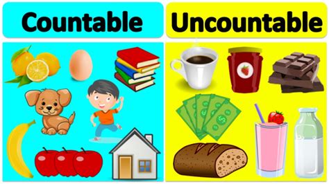 COUNTABLE Vs UNCOUNTABLE NOUNS Learn The Difference With Examples