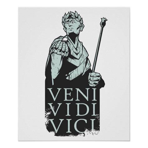 Veni Vidi Vici Julius Caesar Roman Poster Size X Gender