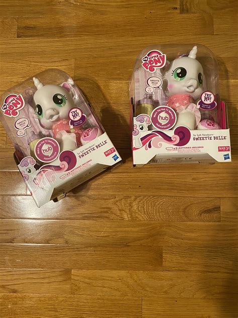 Two My Little Pony So Soft Newborn Sweetie Belle Unopened Factory