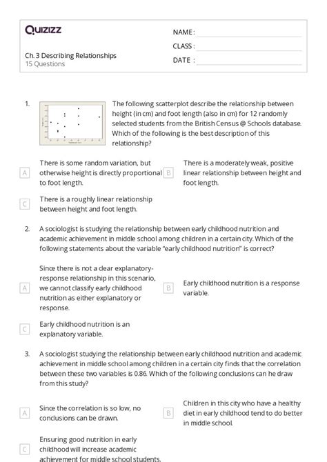 50 Regression Worksheets For 11th Year On Quizizz Free And Printable