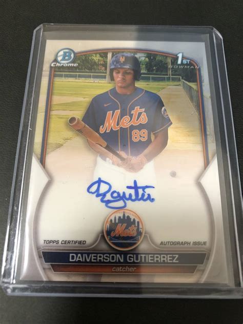 bowman chrome 2023 auto autograph 直筆サインカード daiverson gutierrez Bowman