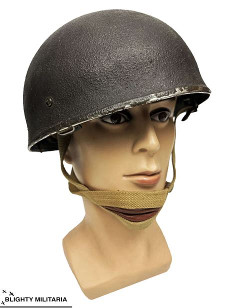 original  british army helmet steel airborne troops  cwl