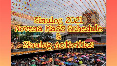 Sinulog Novena Mass Schedule Sinulog Activities Youtube