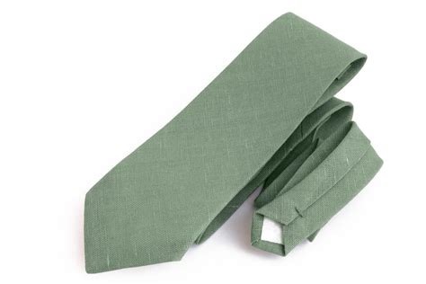 Sage Green Tie For Wedding Tie For Groomsmen Green Pocket Etsy