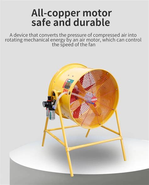 Explosion Proof Portable Industrial Circulating Fan Blower Pneumatic