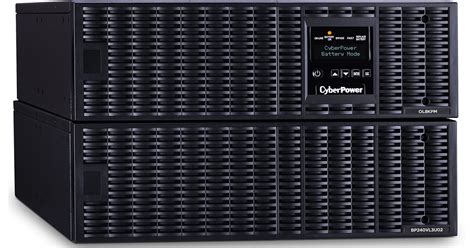 CyberPower Smart App Online Double-Conversion UPS — 8000VA / 7200W 208V Data Center 6U Rack/Tower (with External Extended Runtime Battery Module / RAIL-KIT) (OL8000RM6U-EBM-KIT-RAIL-KIT)